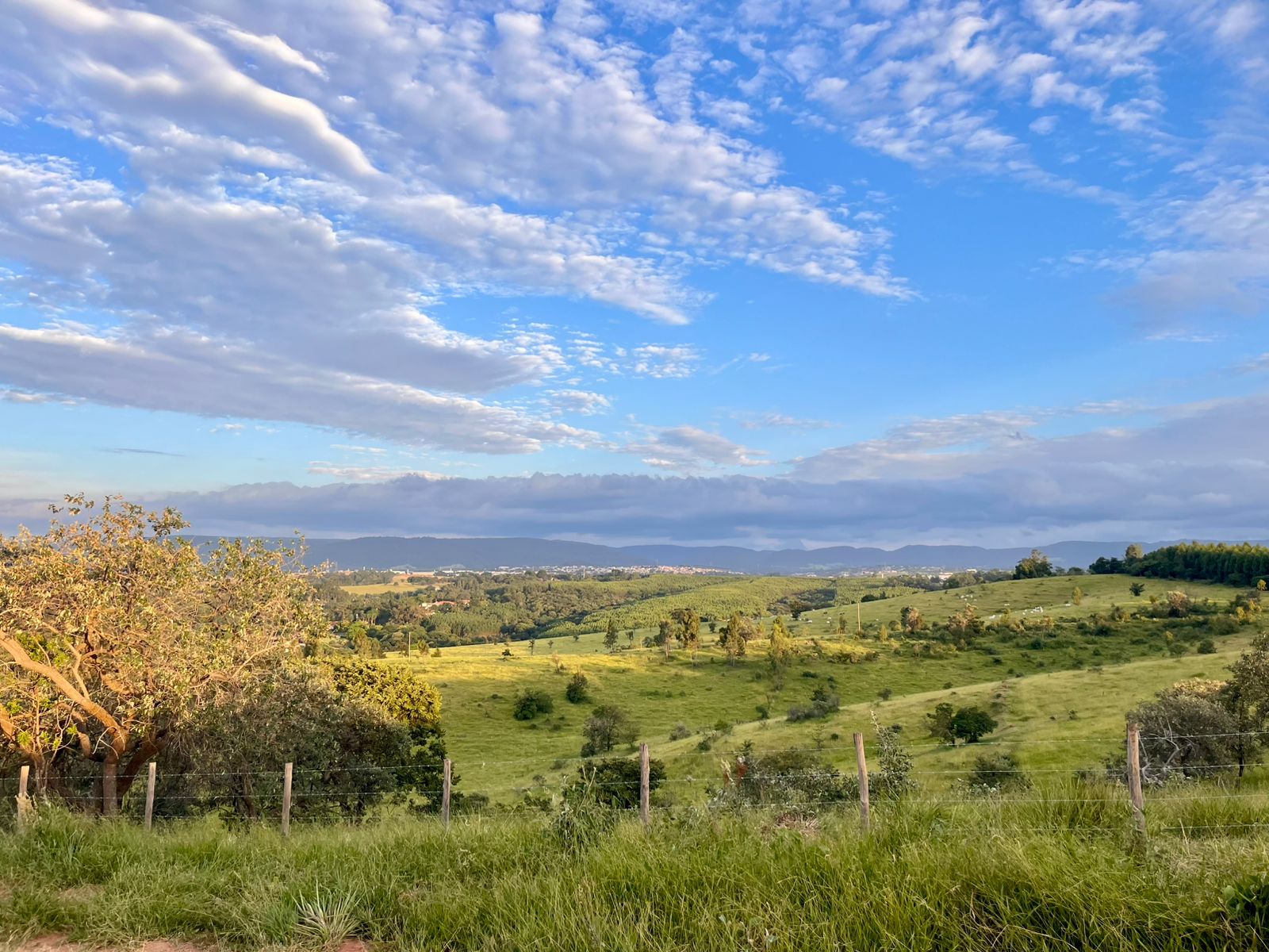 Vista dos lotes rurais em Itupeva/SP, próximos à Rod. Dom Gabriel, com fácil acesso a Jundiaí e Cabreúva. Ideal para investimento ou moradia.